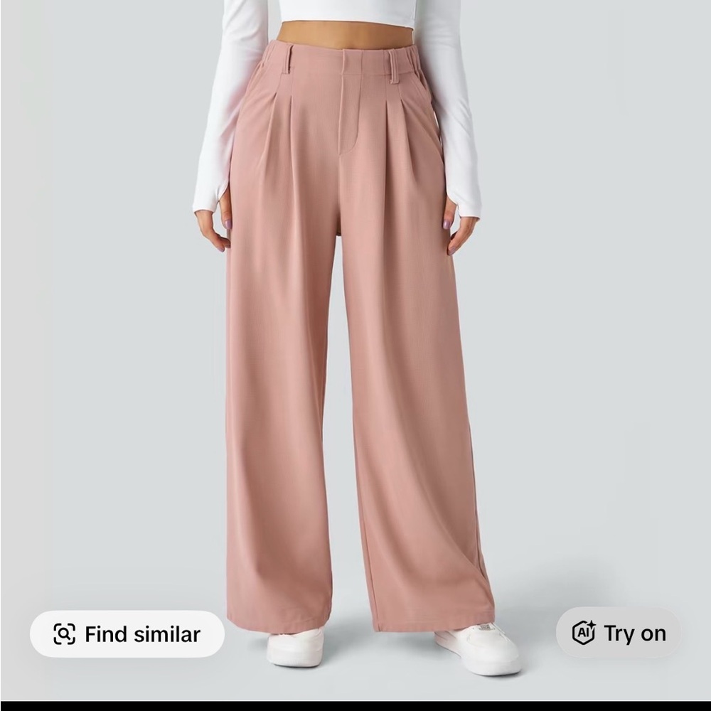 Halara Blue Wide-Leg Women's Pants NWOT - Picture 4 of 6